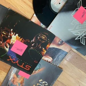 Vintage STYX Record Bundle Collectible